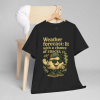 “Lit With a Chance of Snacks” – Weather Cloud T-Shirt